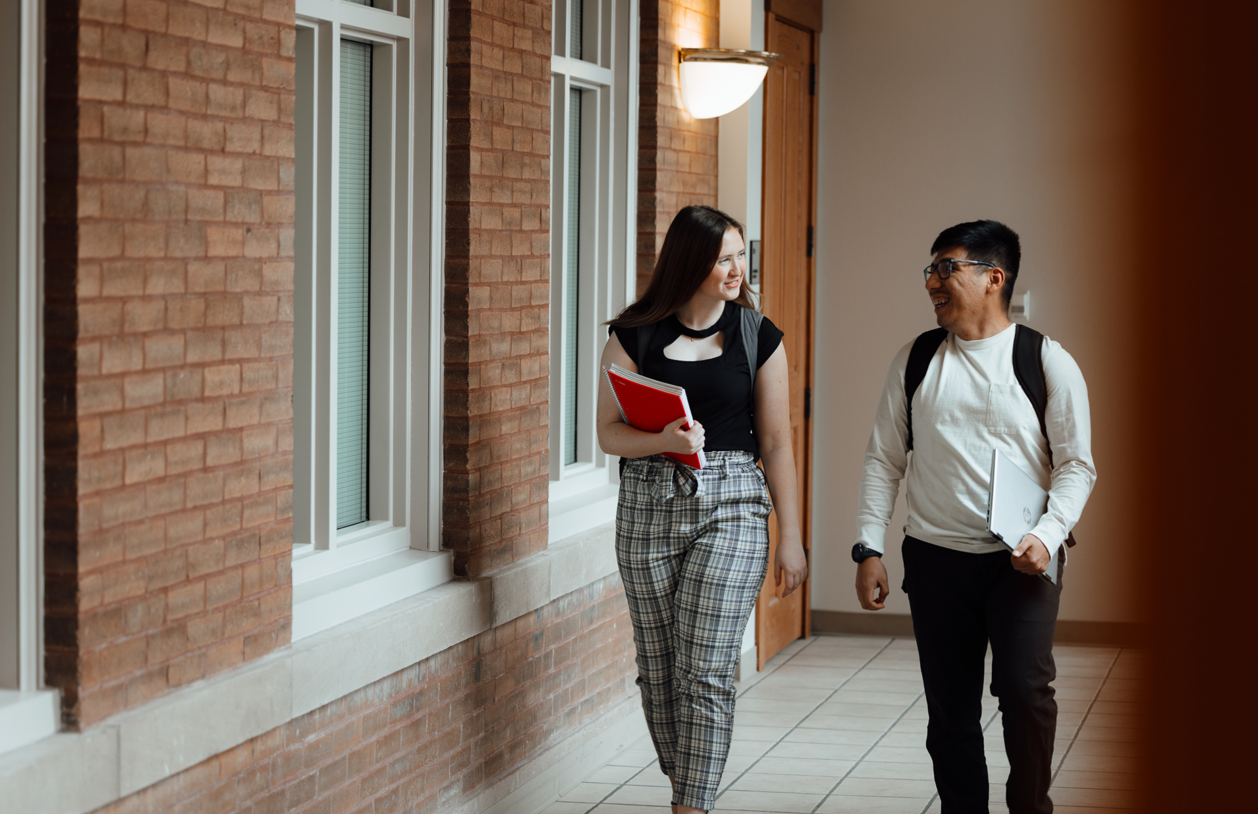 Pre-Law students walking to class
