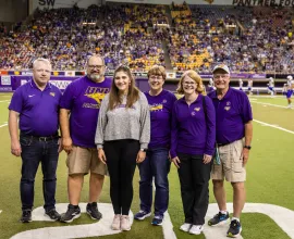 Forever Family being honored in UNI-Dome